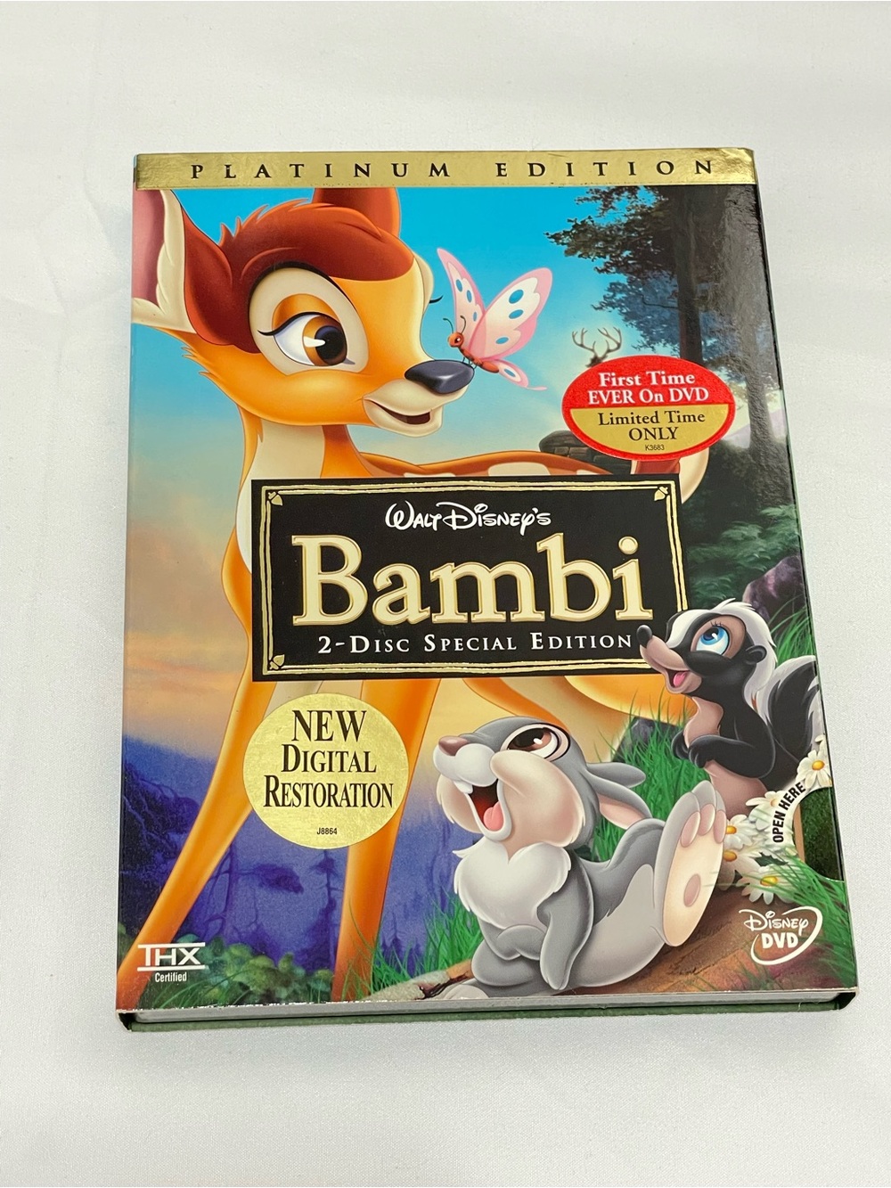 NEW Sealed Disney Bambi Platinum Edition 2-Disc DVD w/Slipcover Rare